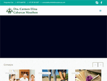 Tablet Screenshot of carmenelinacabarcas.com